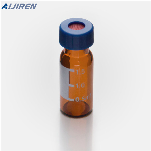 2ml 9mm screw thread vials in brown with cap with high quality for hplc sampling